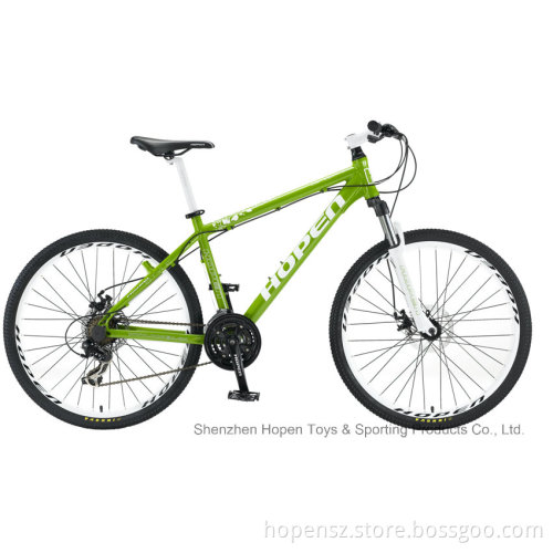 New Fashion Aluminum Mountain Bike, 26" 21sp, Green